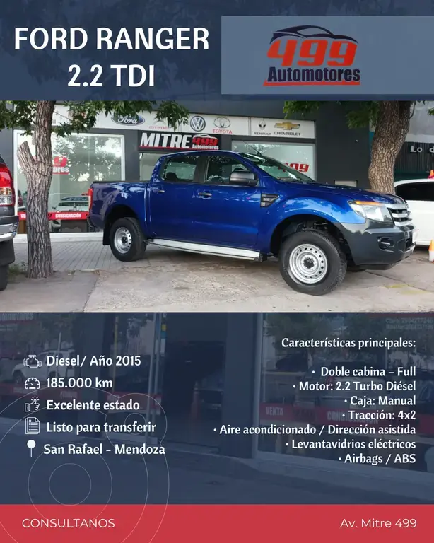 Ford Ranger Xl 2.2L 4X2 Tdi Cd Safety 2015/2016 (2198 Cc) 2015 - foto 4