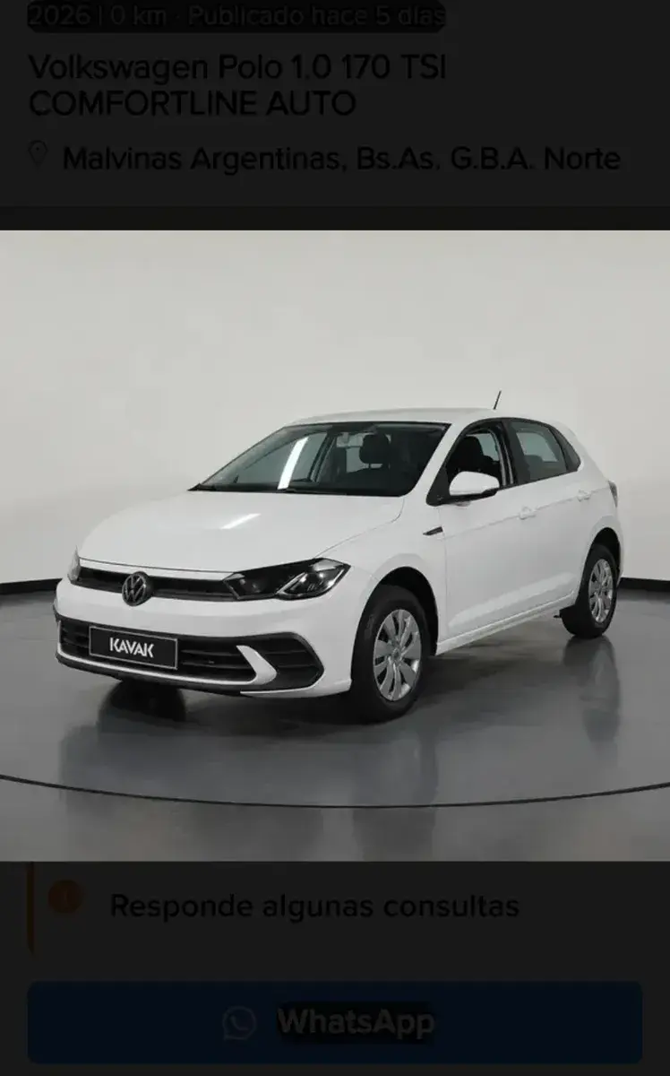 Volkswagen Polo 1.0 Tsi 170 Comfortline At 2026 - foto 1