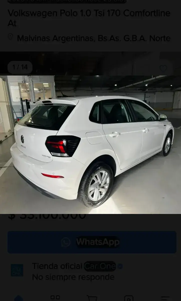 Volkswagen Polo 1.0 Tsi 170 Comfortline At 2026 - foto 4