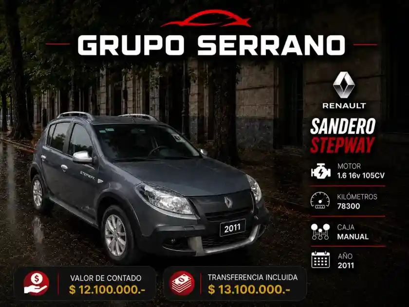 Renault Sandero Stepway 1.6 Expression 105Cv 2011 - foto 1