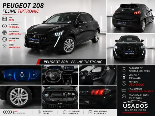 Peugeot 208 1.6 Feline Tiptronic 2023 - foto 1