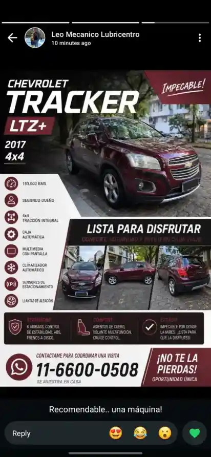 Chevrolet Tracker 1.8 Ltz+ 4X4 At 2017 - foto 5