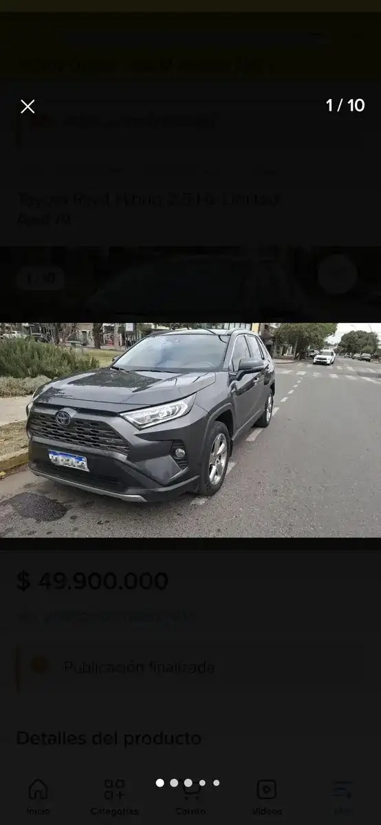 Toyota Rav4 Hibrid 2.5 Hv Limited Awd At 2021 - foto 1