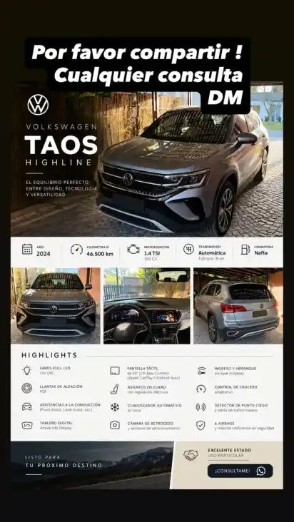 Volkswagen Taos 1.4 250 Tsi Highline 2023 - foto 4