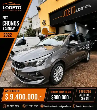 Fiat Cronos 1.3 Gse Drive 2022 - foto 1