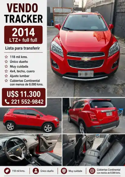 Chevrolet Tracker 1.8 Ltz+ Awd At 140Cv 2014 - foto 2