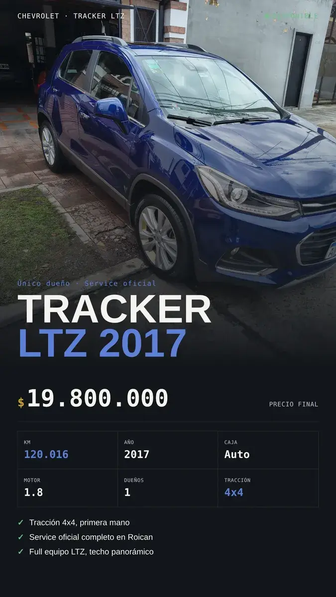 Chevrolet Tracker 1.8 Ltz+ 4X4 At 2017 - foto 1