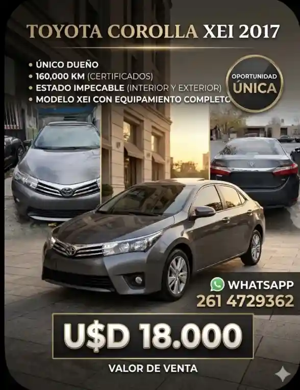Toyota Corolla 1.8 Xei At 2017 - foto 1