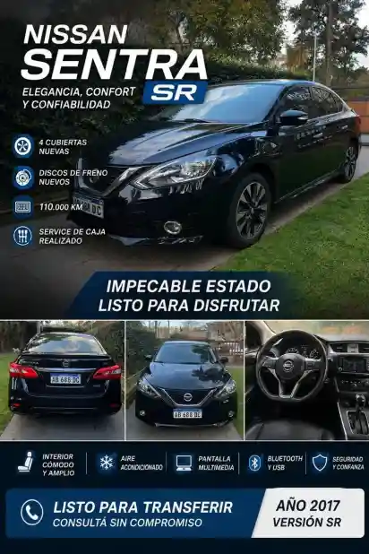 Nissan Sentra 1.8 Sr Pure Drive Cvt 2017 - foto 3