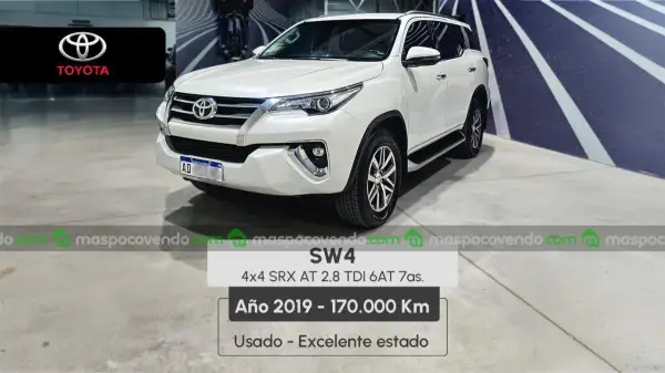 Toyota Hilux Sw4 Tdi Srx At L16 2019 2019 - foto 1