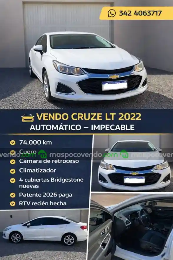 Chevrolet Cruze Lt 2022 2022 - foto 1