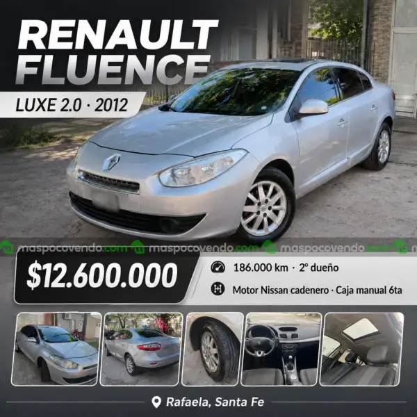 Renault Fluence Luxe 2.0 2012 Manual 6Ta – Excelente Estado  2012 - foto 1