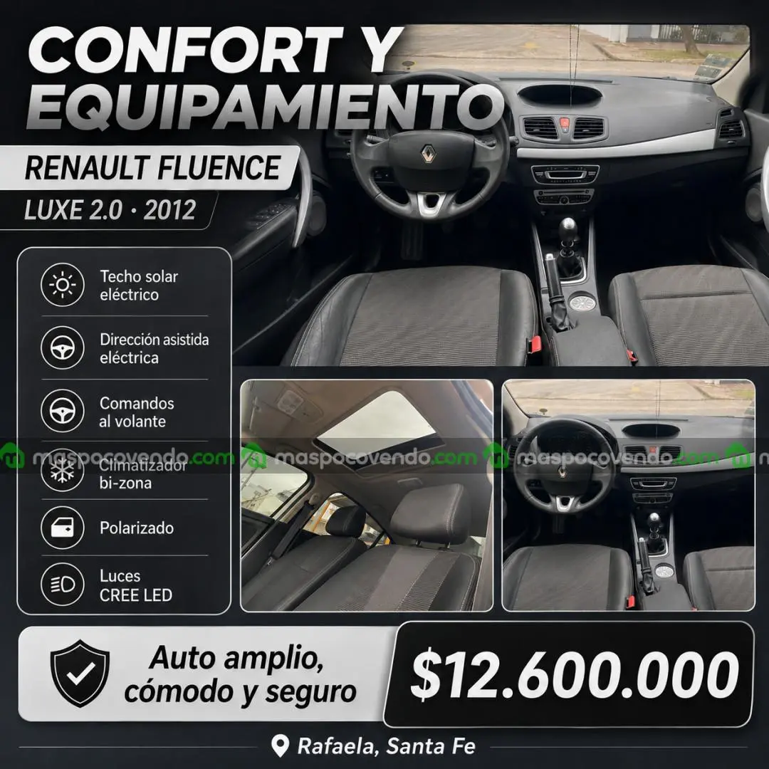 Renault Fluence Luxe 2.0 2012 Manual 6Ta – Excelente Estado  2012 - foto 3