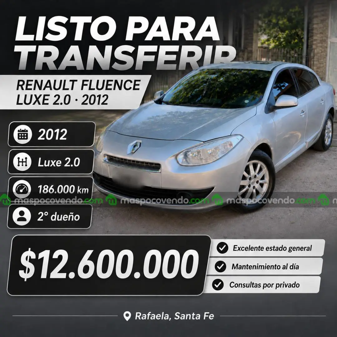 Renault Fluence Luxe 2.0 2012 Manual 6Ta – Excelente Estado  2012 - foto 5