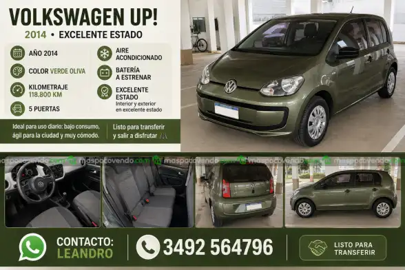 Volkswagen Up! 2014 – Excelente Estado  2014 - foto 1