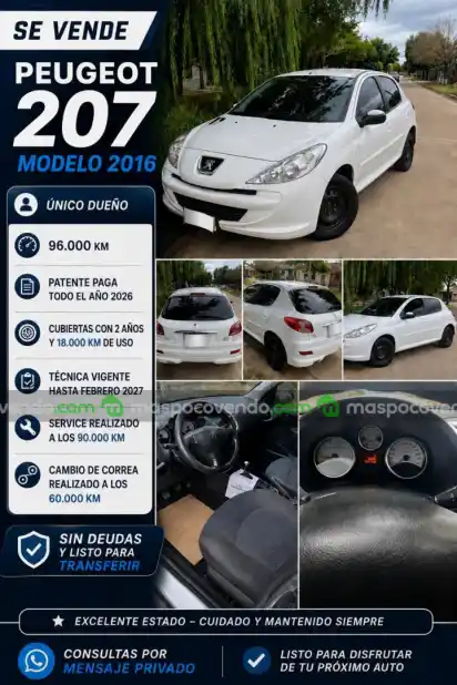 Peugeot PEGUOT 207 COMPACT 1.4 5 PUERTAS XS//ALLURE-2016 2016 - foto 1