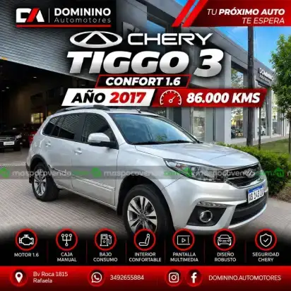 Chery TIGGO 3 CONFORT 1.6 /2017 - 86000KM!!!!! 2017 - foto 1