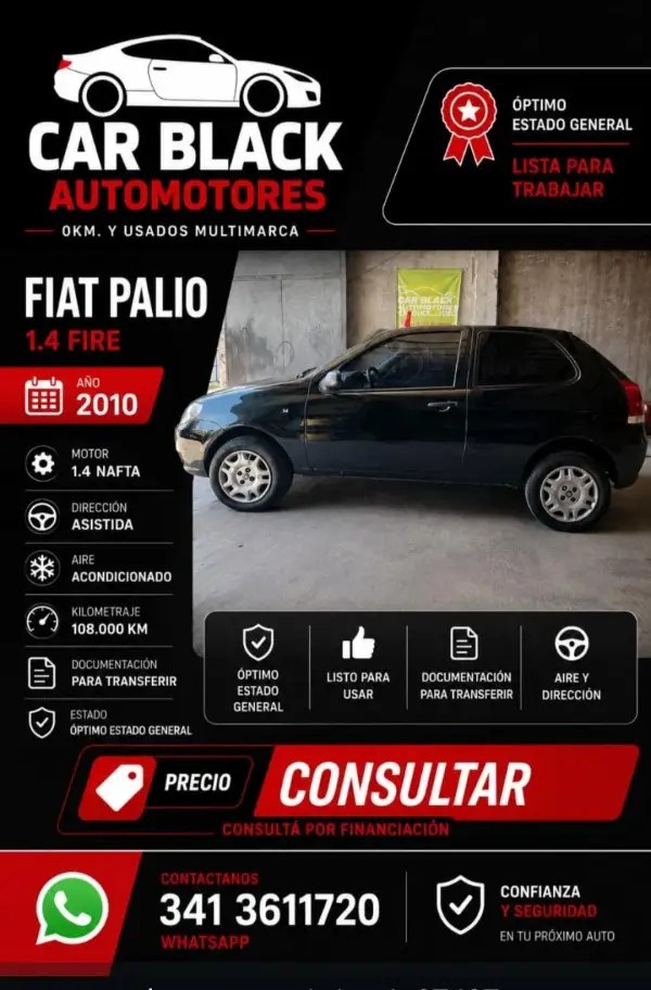 FIAT PALIO 1.4 3 P FIRE L/09 2010 - foto 1