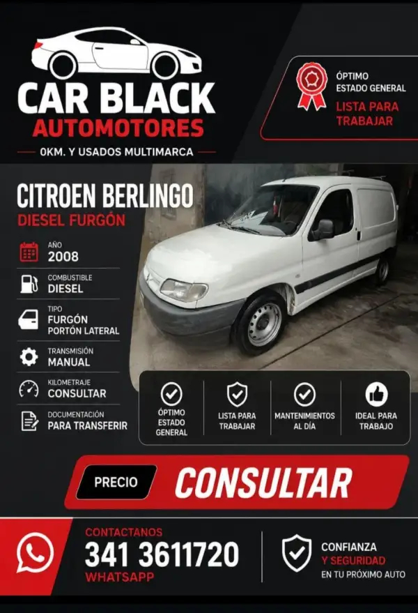 Citroen Berlingo Furgon 1.9 D L/N Plc  2008 - foto 1
