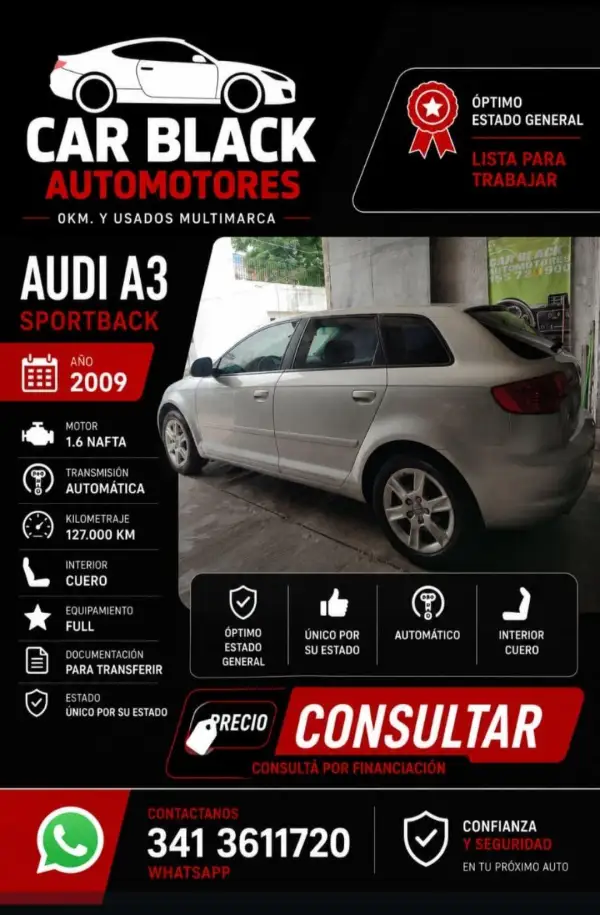 AUDI A3 SPORTBACK 1.6  TIP. PREMIUM CU. 2009 - foto 1