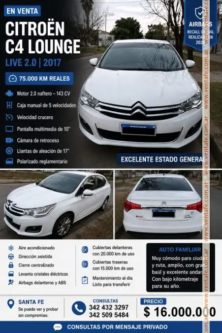 Citroën C4 LOUNGE LIVE 2.0-2017-75.000KM-(NO THP) 2017 - foto 1