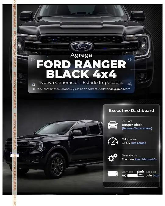 Ford Ranger Black 4X4  2024 - foto 1