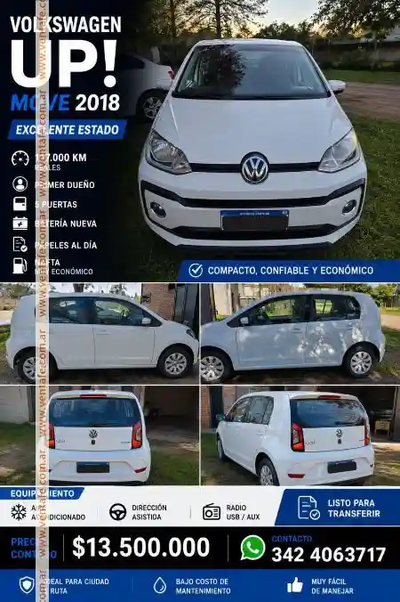 Volkswagen up move 2018 2018 - foto 1