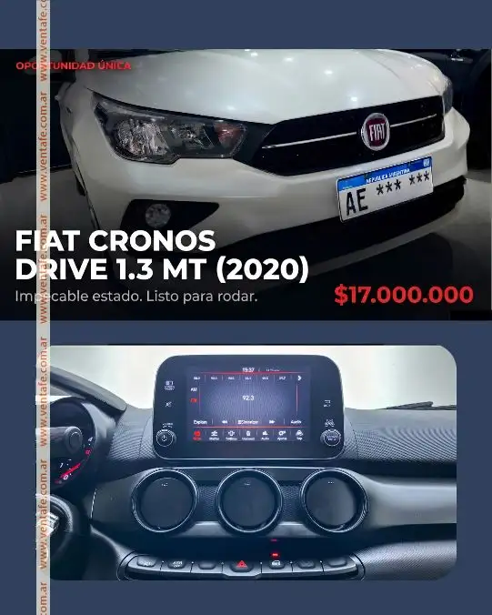 Fiat Cronos Drive 1.3 Mt - 2020  2020 - foto 1