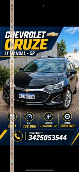 Chevrolet Cruze Lt 5P 2021  2021 - foto 1
