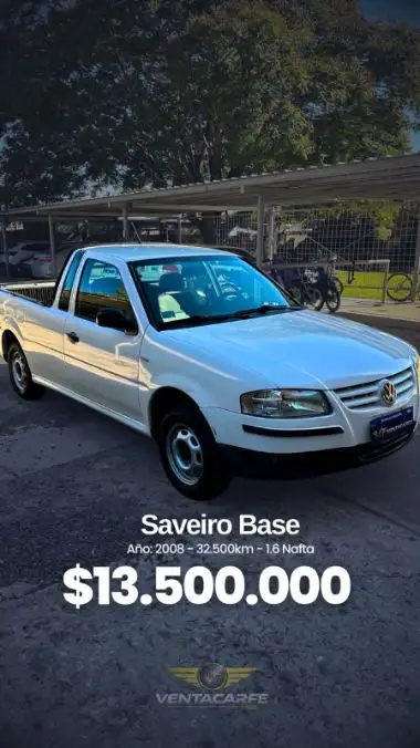 Volkswagen Saveiro 1.6 Nafta Base - Año 2008 2008 - foto 1