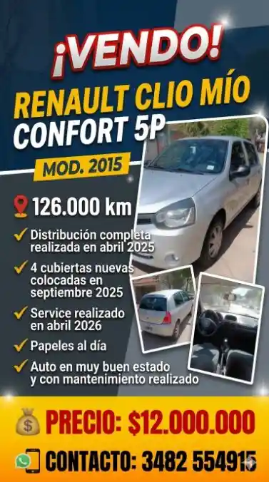 Renault Clio Mio Confort 5P 2015  2015 - foto 1